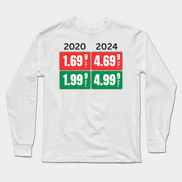 Gas Prices Long Sleeve T-Shirt by Etopix